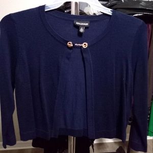 Women navy blue cardigan
